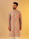 Men Multi Colour Printed Kurta