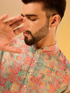 Men Multi Colour Printed Kurta